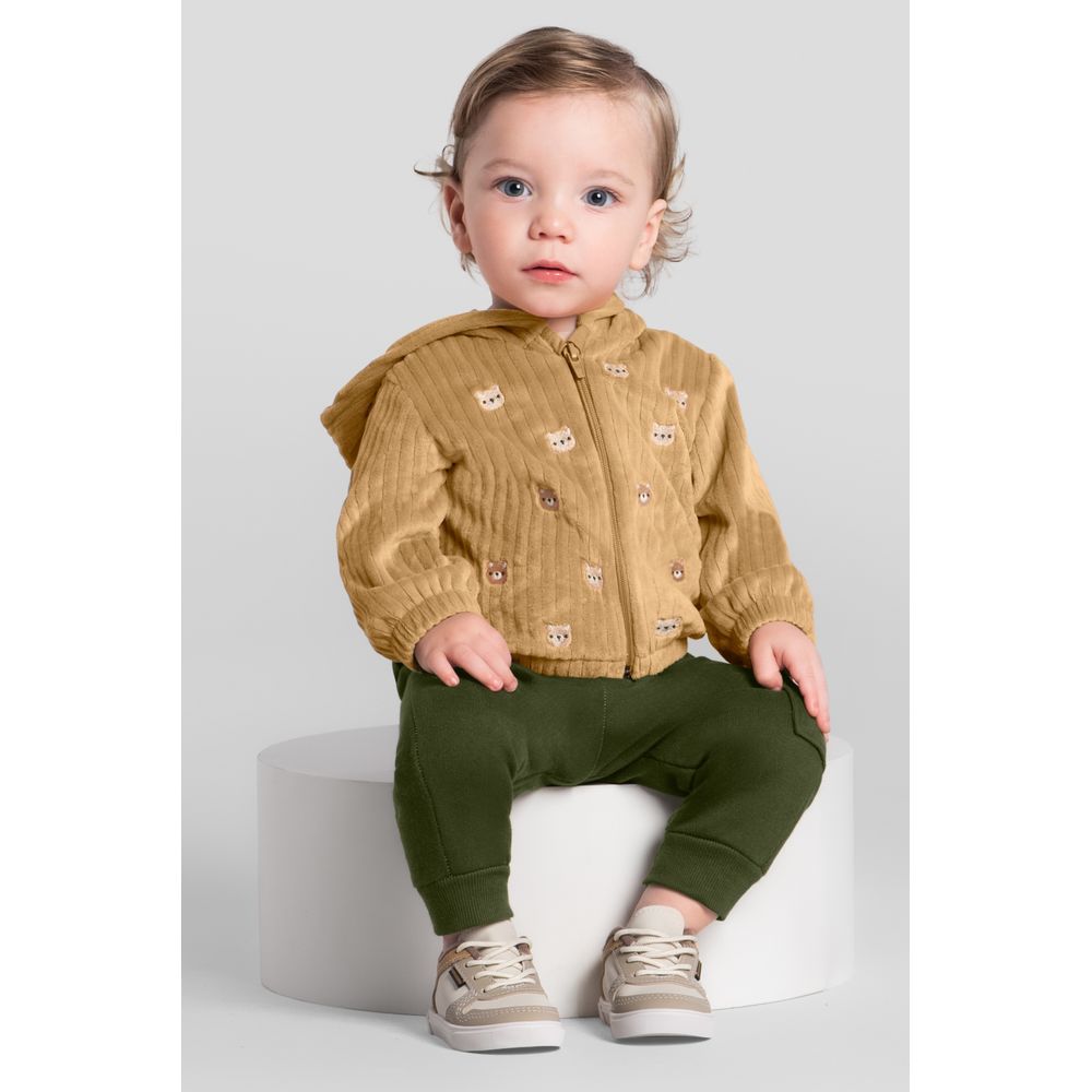 Conjunto bebê menino de ursinhos Mundi Brandili