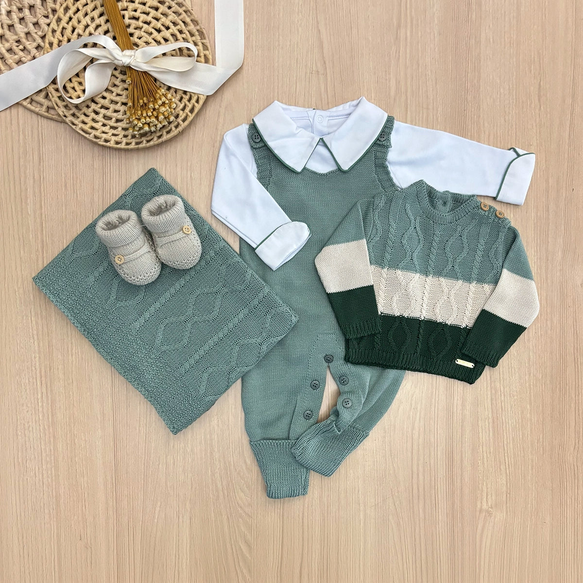 Saída de Maternidade Tricot Murilo 5 Peças