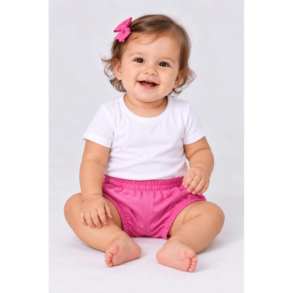 Shorts básico bebê unissex de malha Brandili Baby