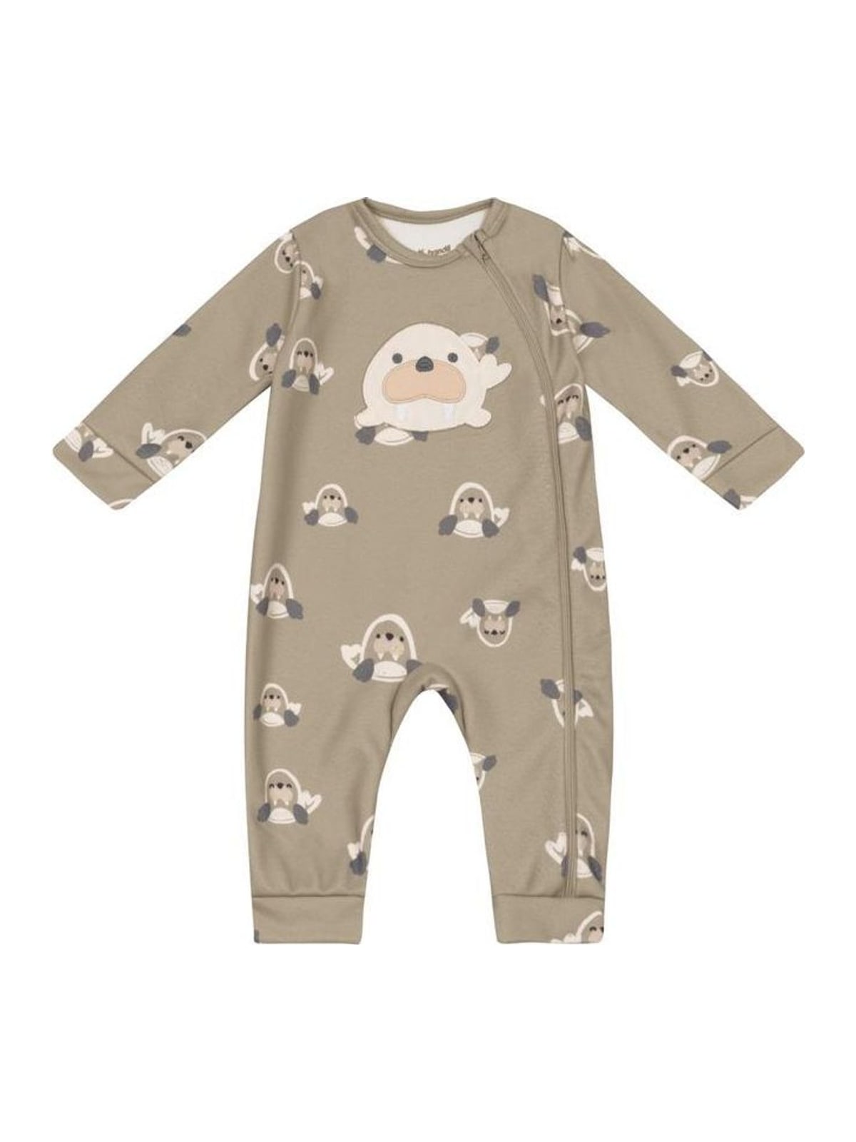 Macacão bebê menino em malha soft Brandili Baby