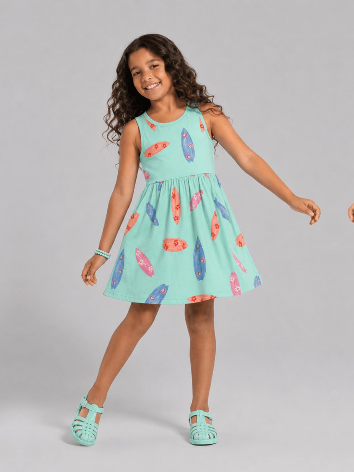 Vestido infantil menina praiano Brandili