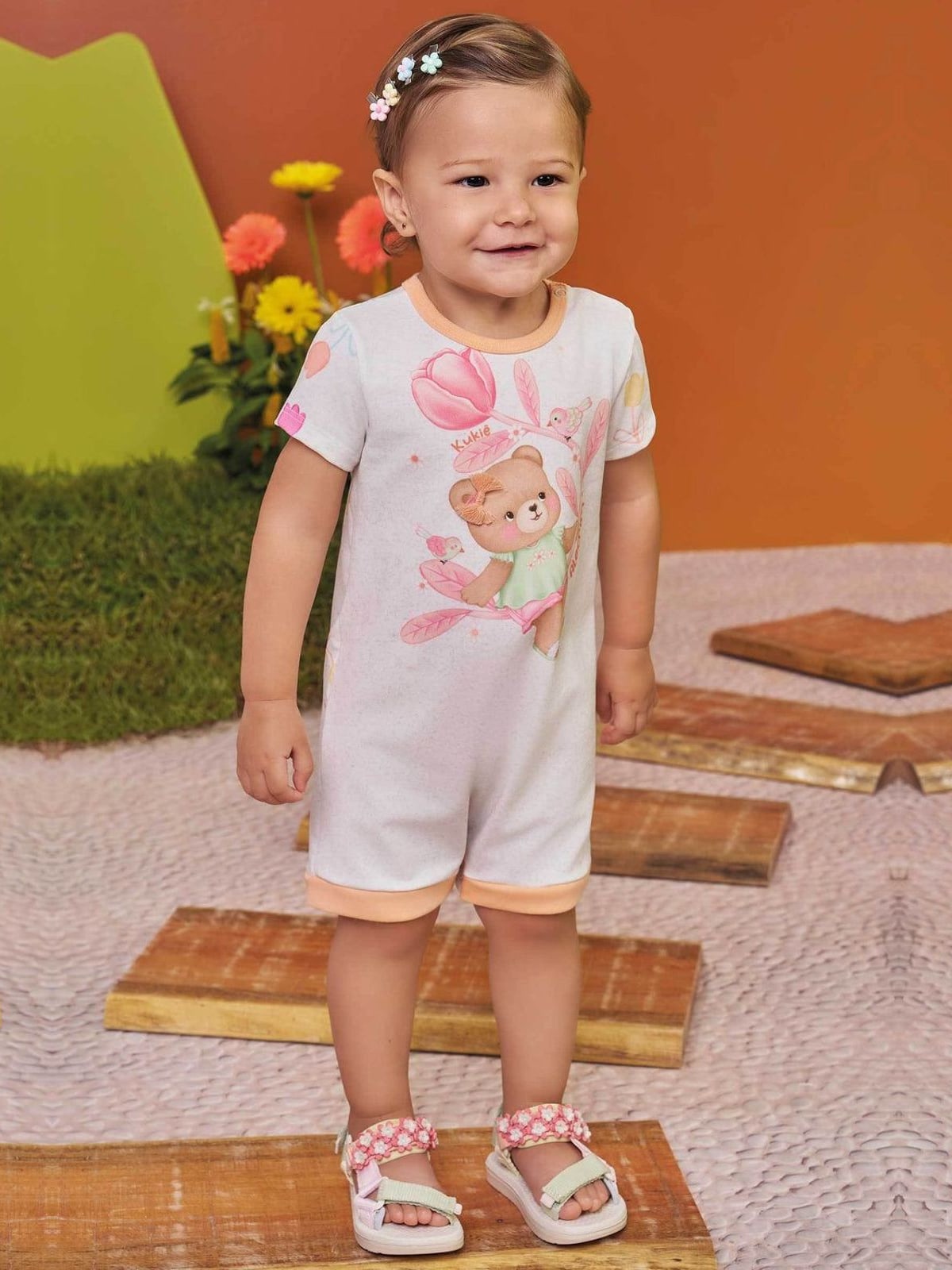 Macaquinho em Malha Power Kukiê Bebê Menina