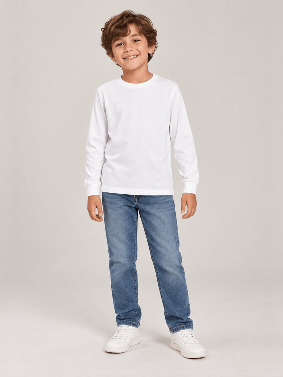 Camiseta infantil menino em malha Brandili Básicos