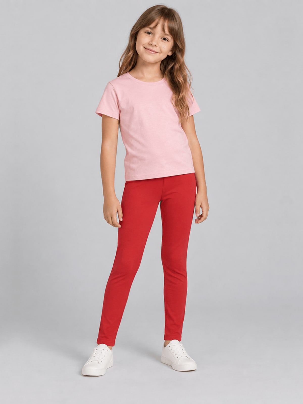 Calça legging básica infantil menina em molecotton Brandili