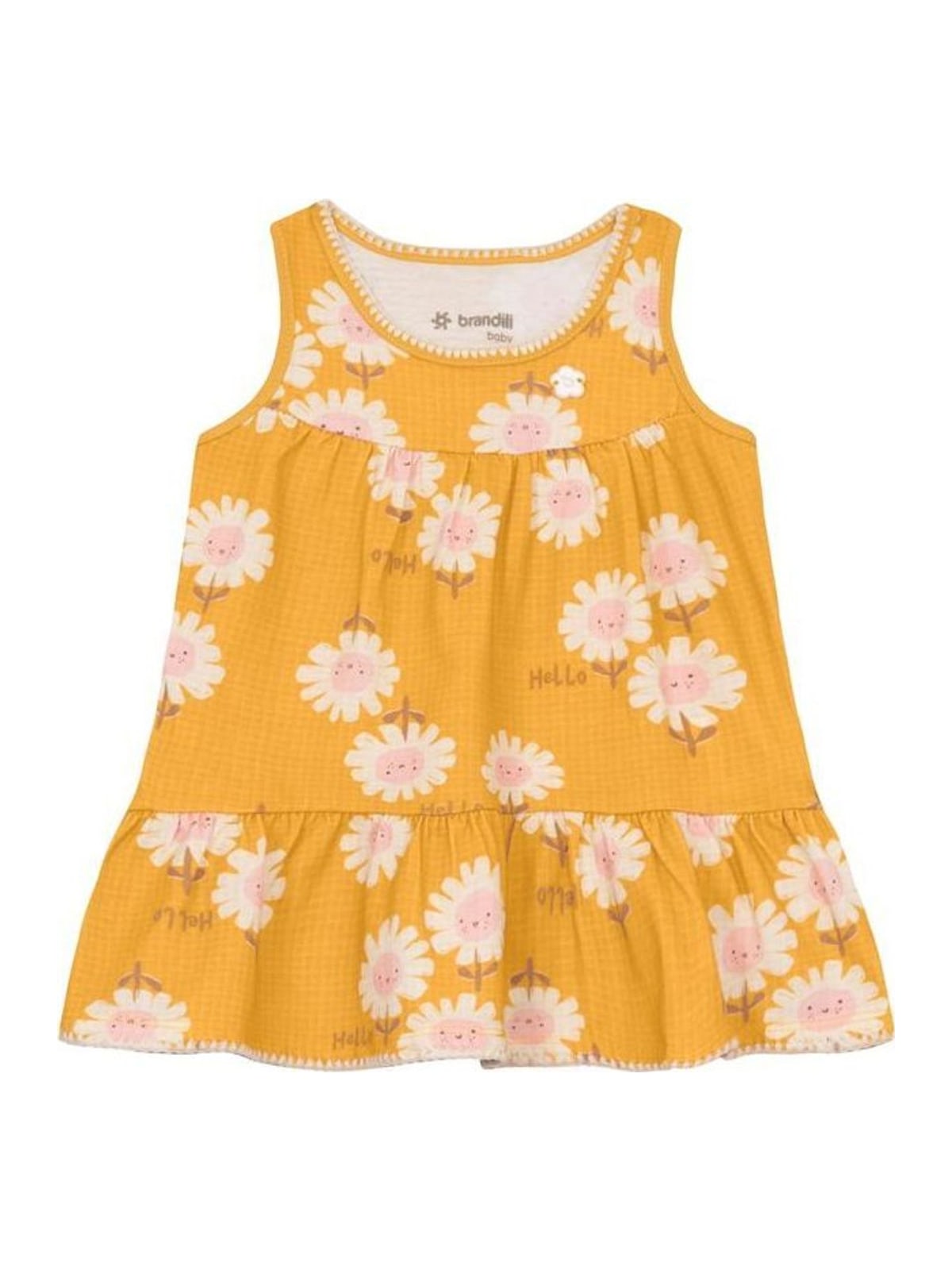 Vestido bebê menina floral Brandili Baby