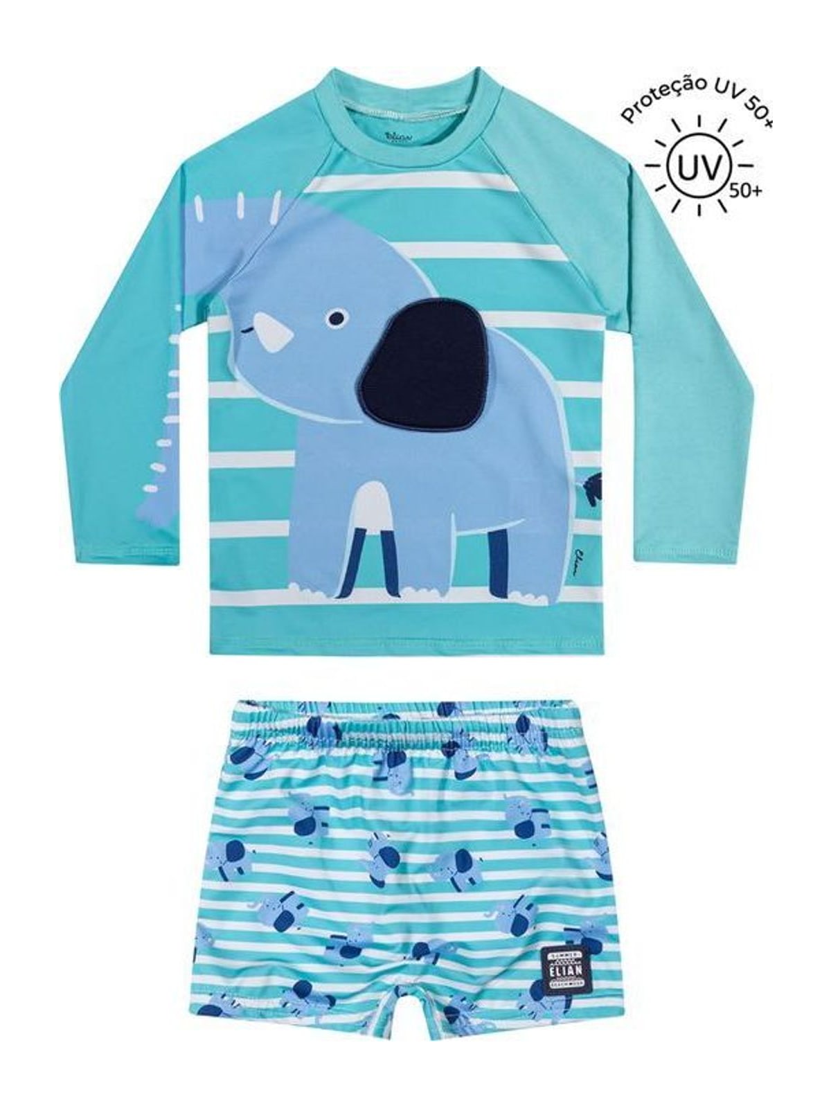 Conjunto de Praia Infantil Menino Interativo Elian Azul