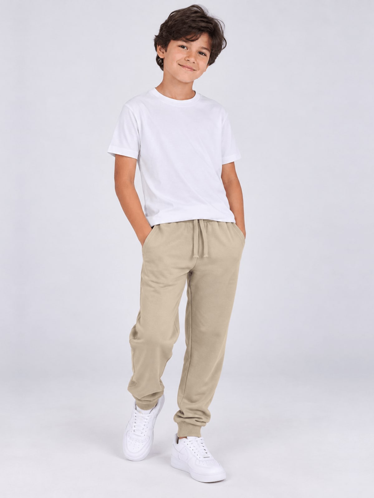 Calça jogger infantil menino em moletinho Brandili