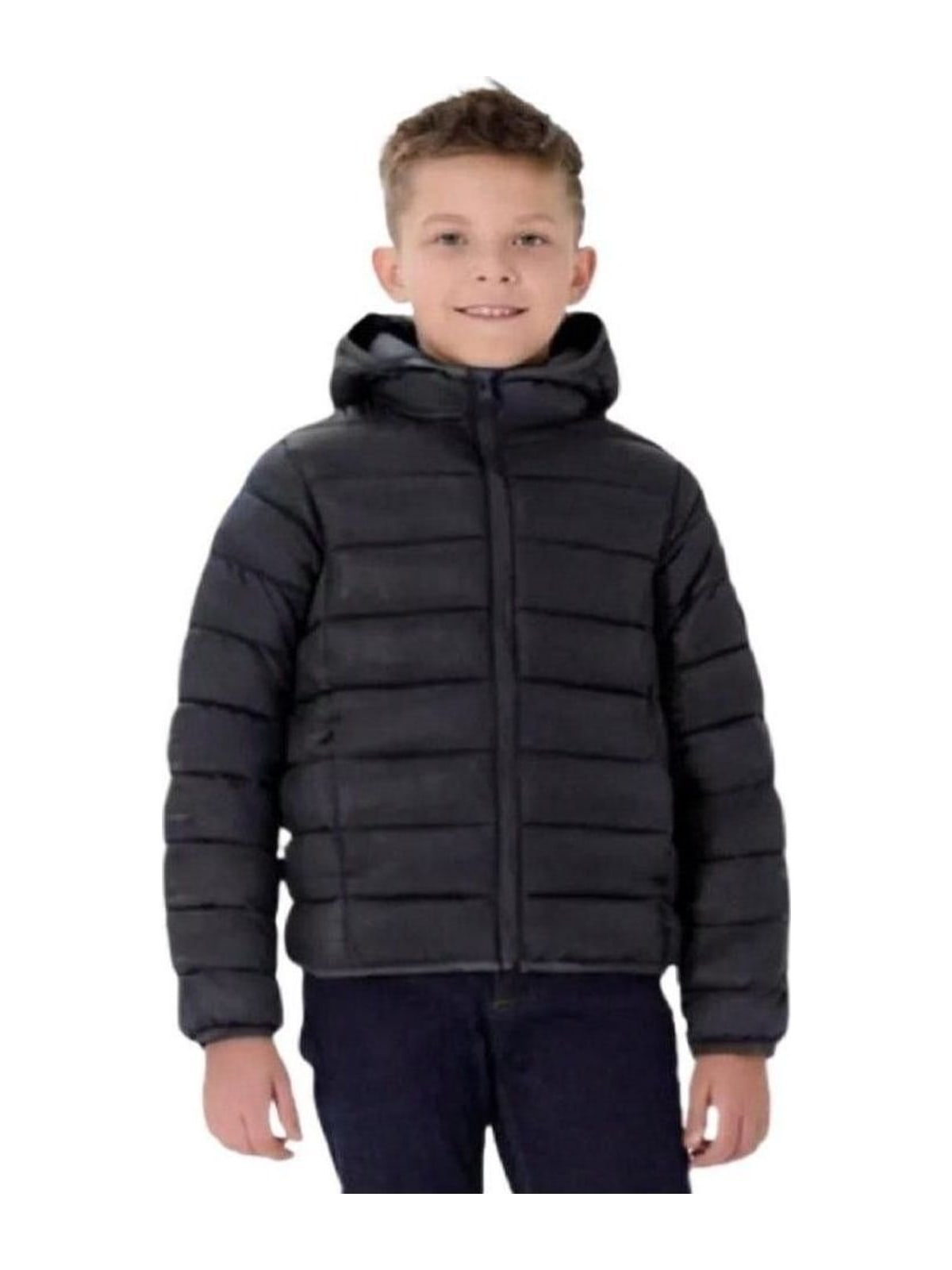 Jaqueta Puffer Infantil Forrada com Capuz