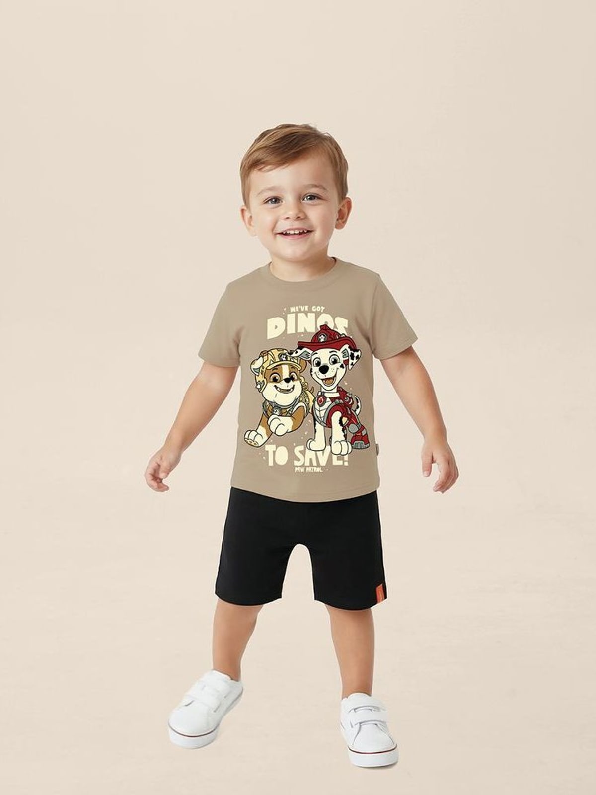 Conjunto Infantil Menino Estampa Com Bordado Patrulha Canina Malwee Kids