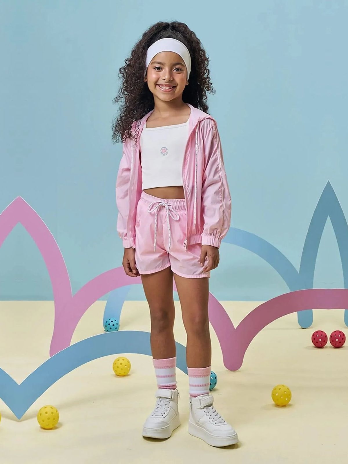 Jaqueta Corta Vento em Air Tech Kukiê Infantil Menina