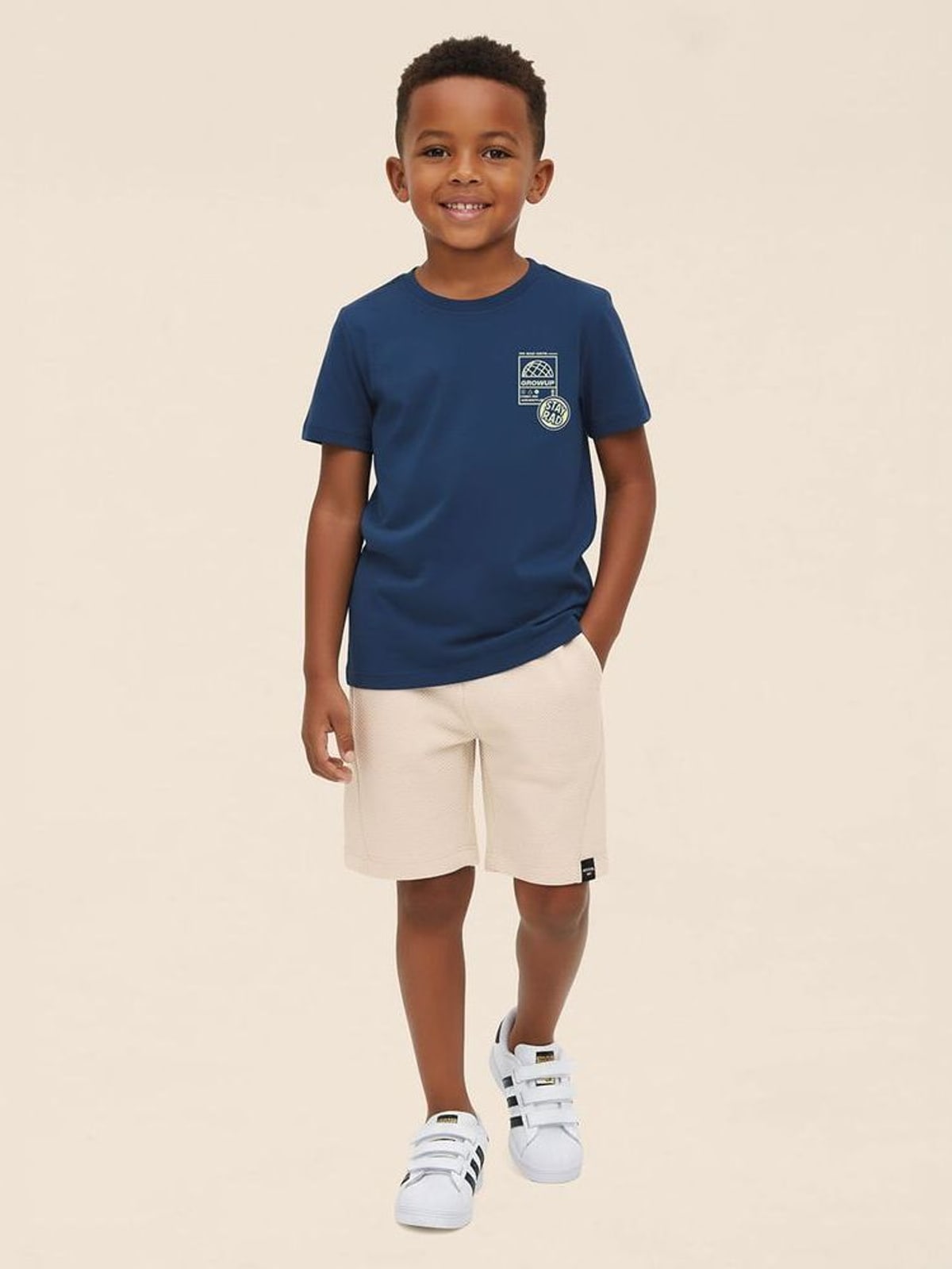 Conjunto Infantil Menino Bermuda Etiqueta Externa Moletom Sarja Malwee Kids