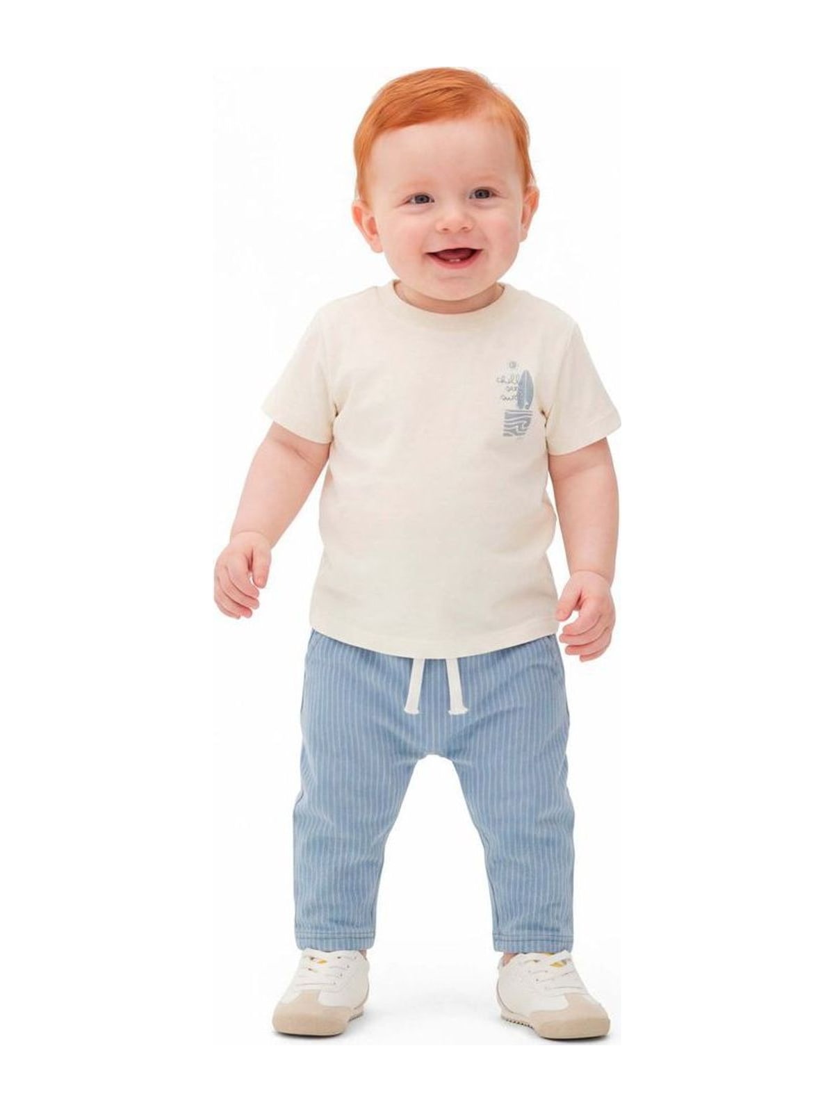 Conjunto Bebê Menino Bordado Surf Colorittá Azul Elian