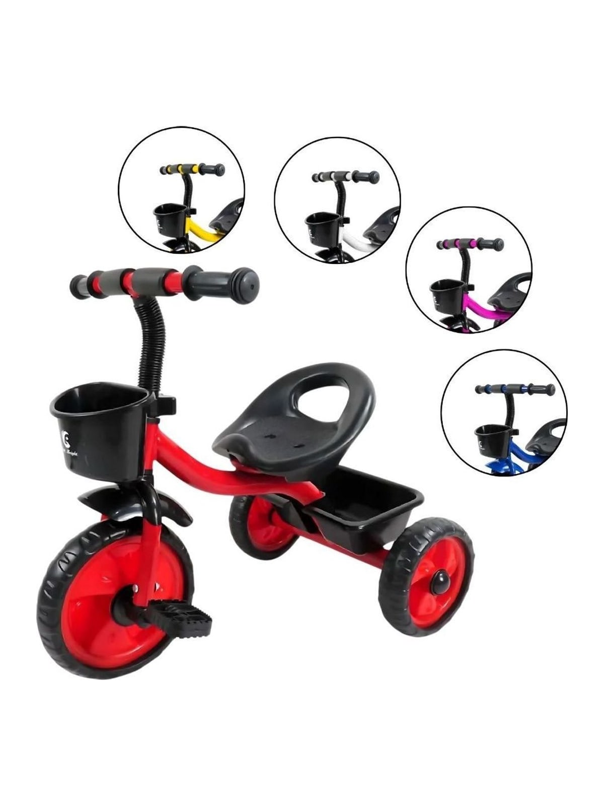 Triciclo Infantil Atentu com Pedal e Cestinha