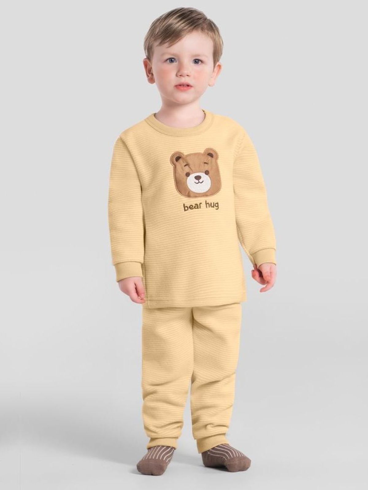 Pijama infantil unissex em soft Brandili