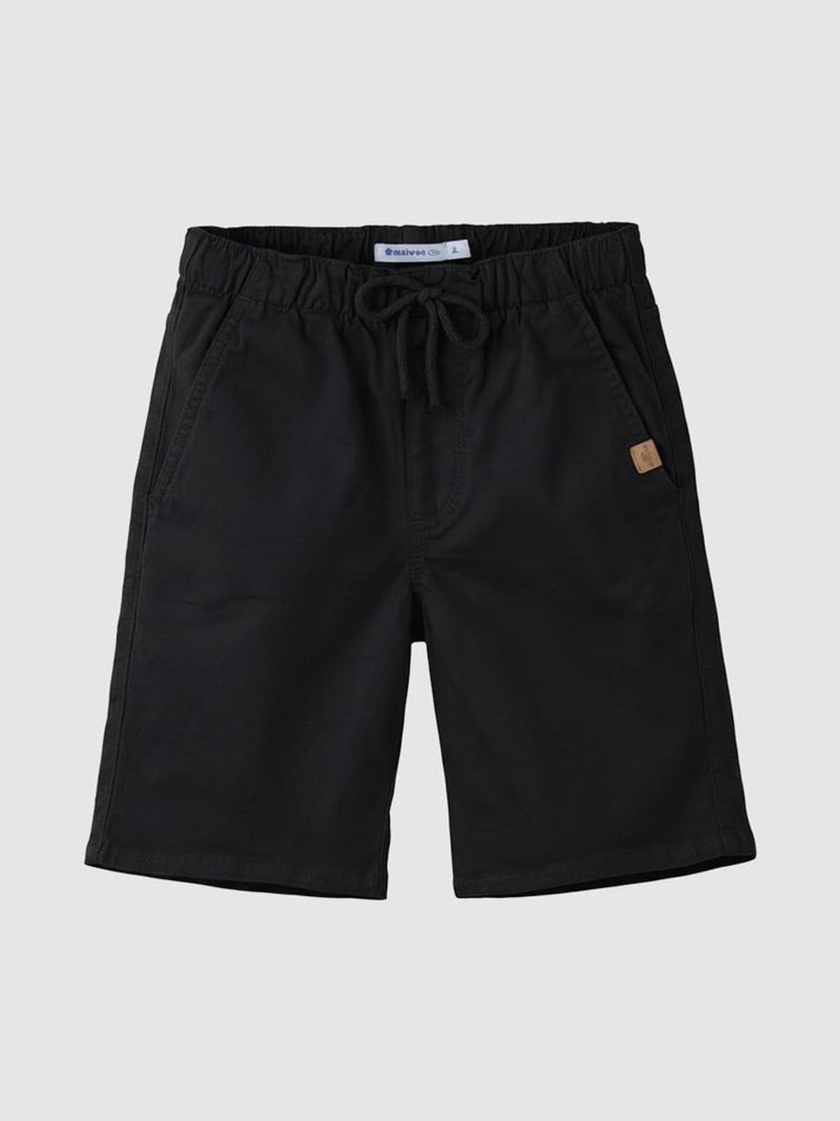 Bermuda Infantil Menino Cadarço Frontal Em Sarja Com Elastano Malwee Kids