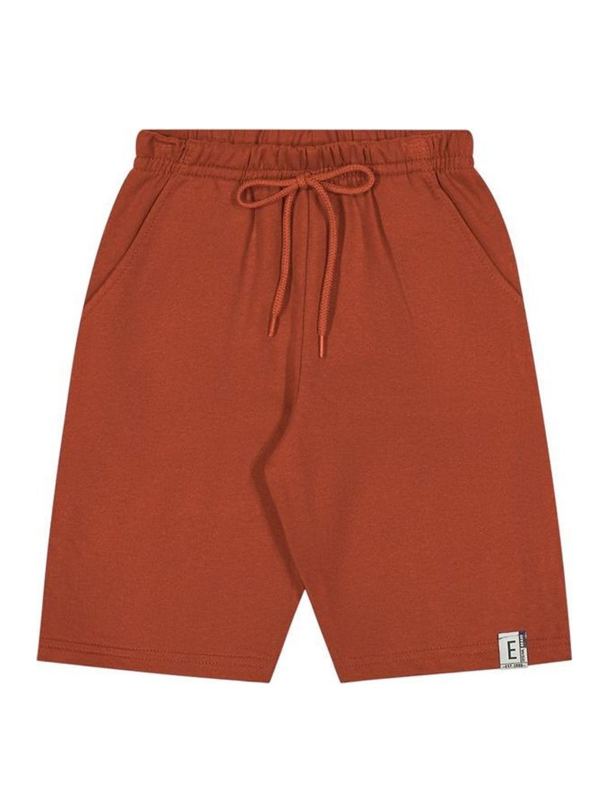 Bermuda Infantil Menino com Cordão Básica Elian Marrom