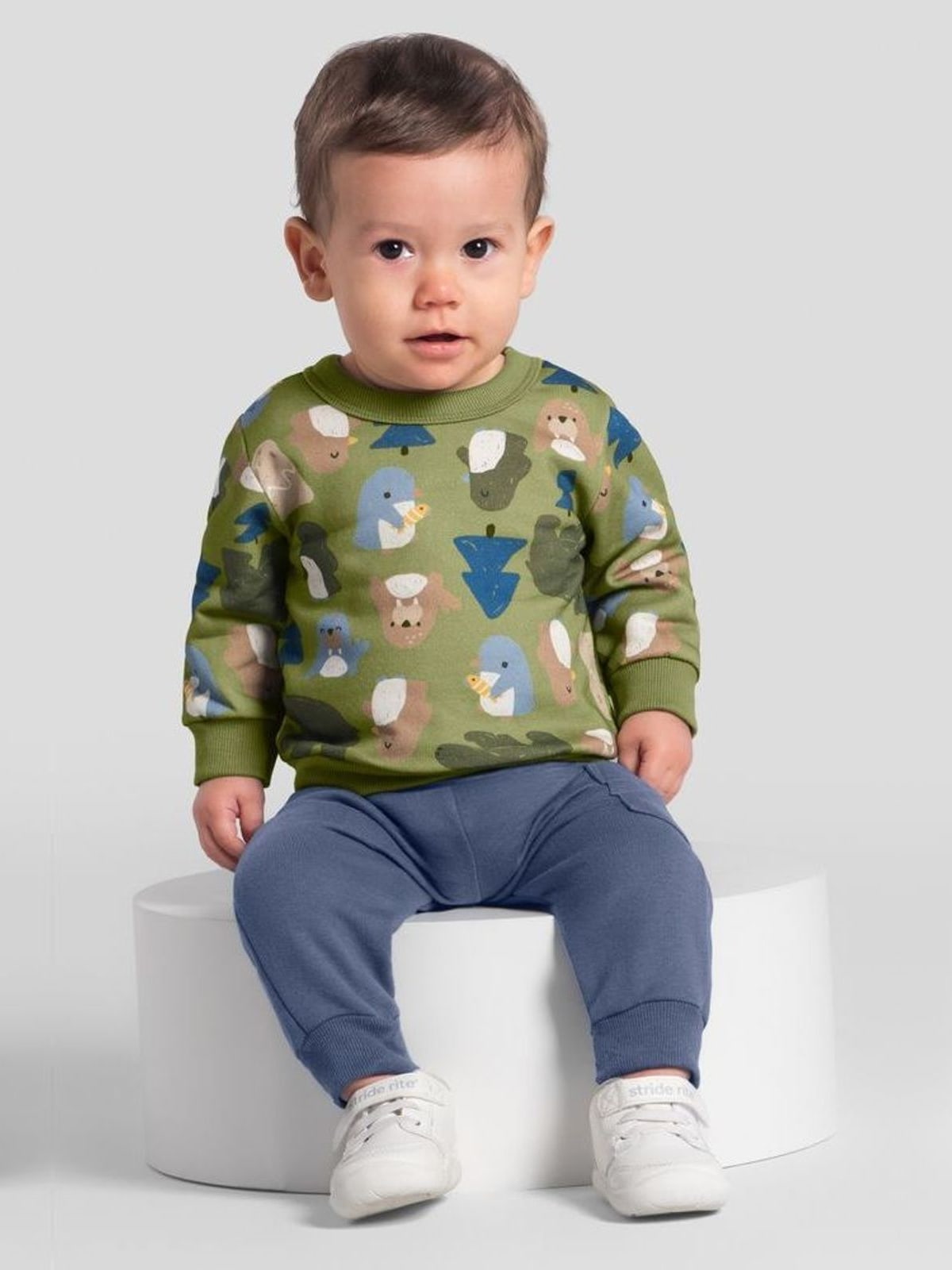 Conjunto Bebê menino em moletom Brandili Baby