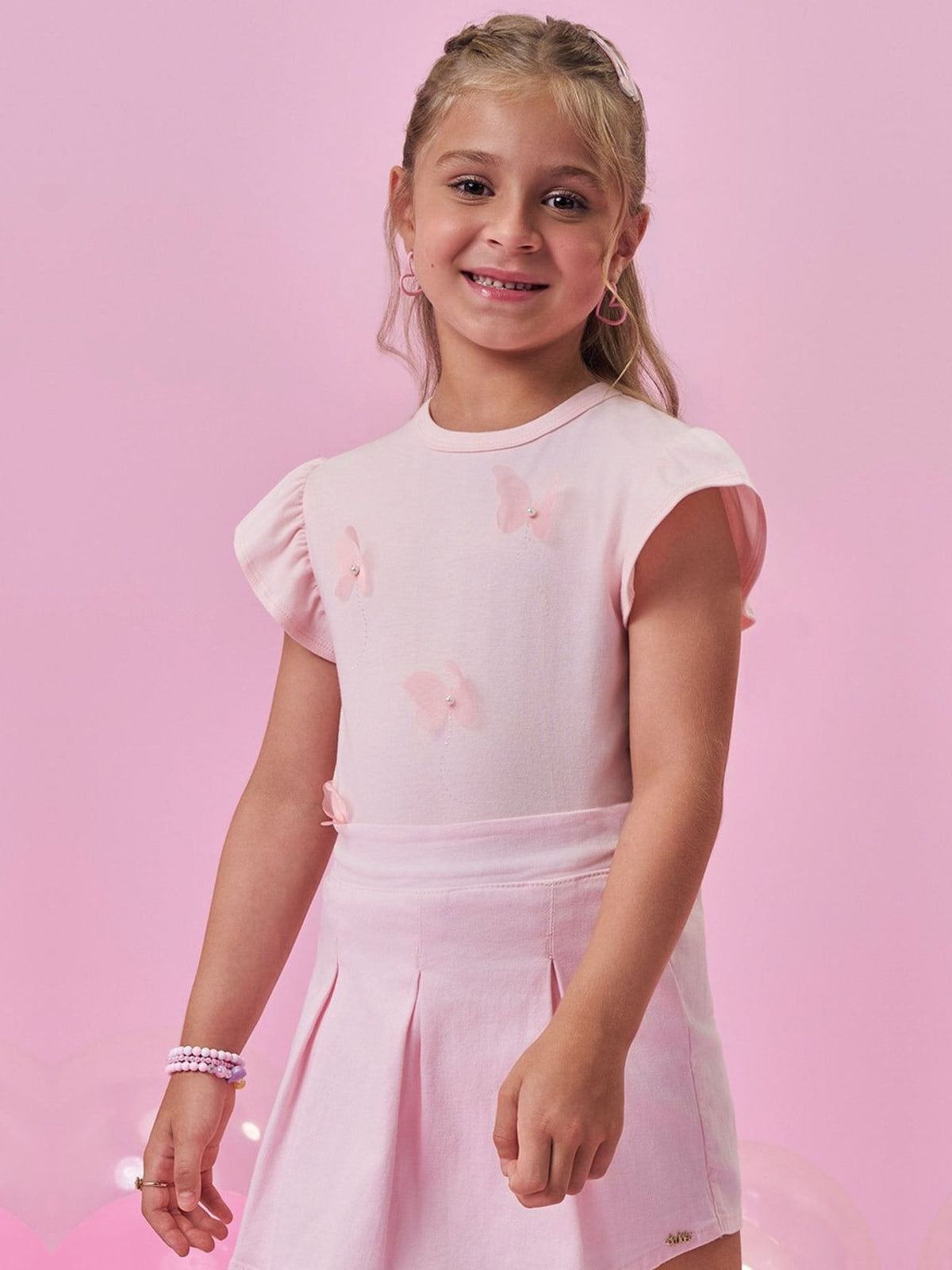 Blusa em Cotton Kukiê Infantil Menina