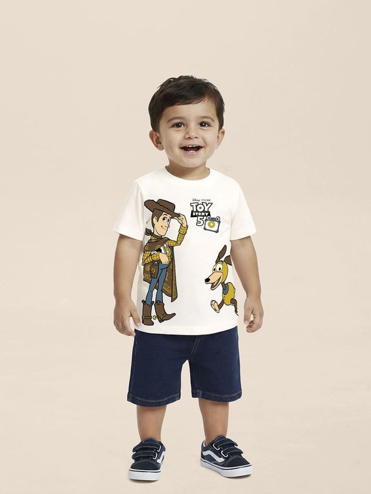 Camiseta Infantil Menino Especial Toy Story 5 Em Algodão Malwee Kids