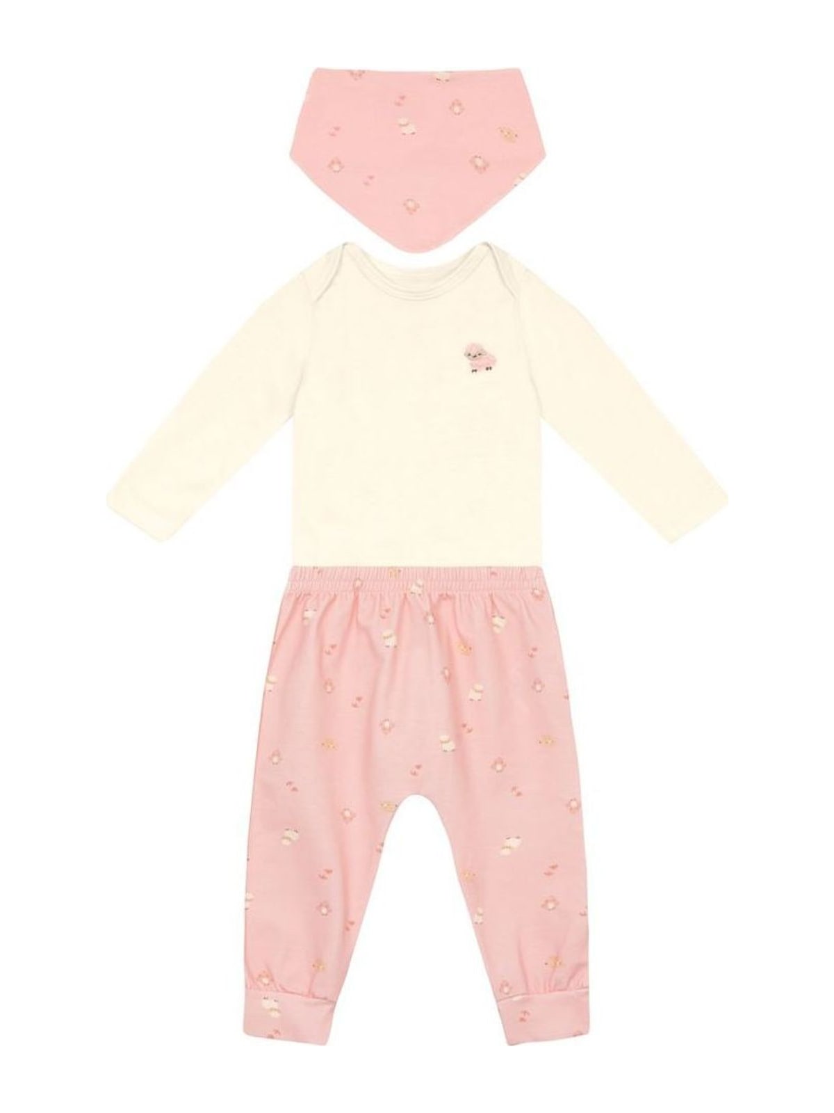 Conjunto bebê unissex em cotton Brandili Baby