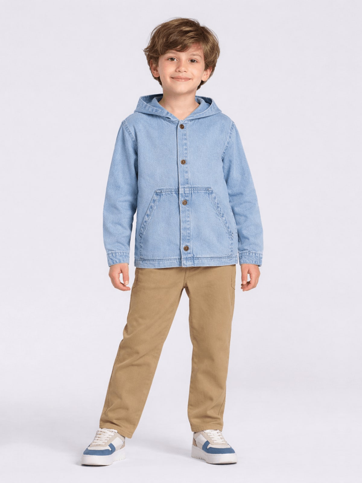 Jaqueta jeans infantil menino Mundi Brandili