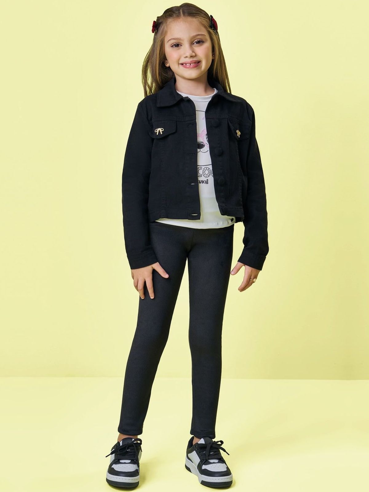 Calça Legging em Termoskin Peluciado Kukiê Infantil Menina