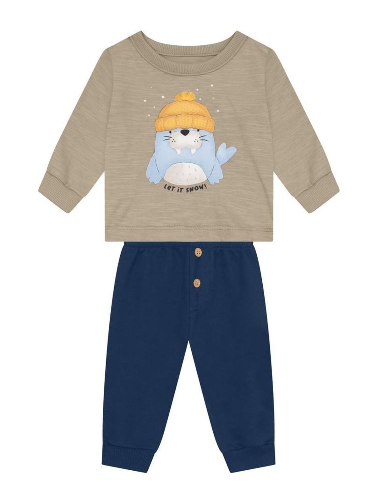 Conjunto bebê menino em malha Brandili Baby