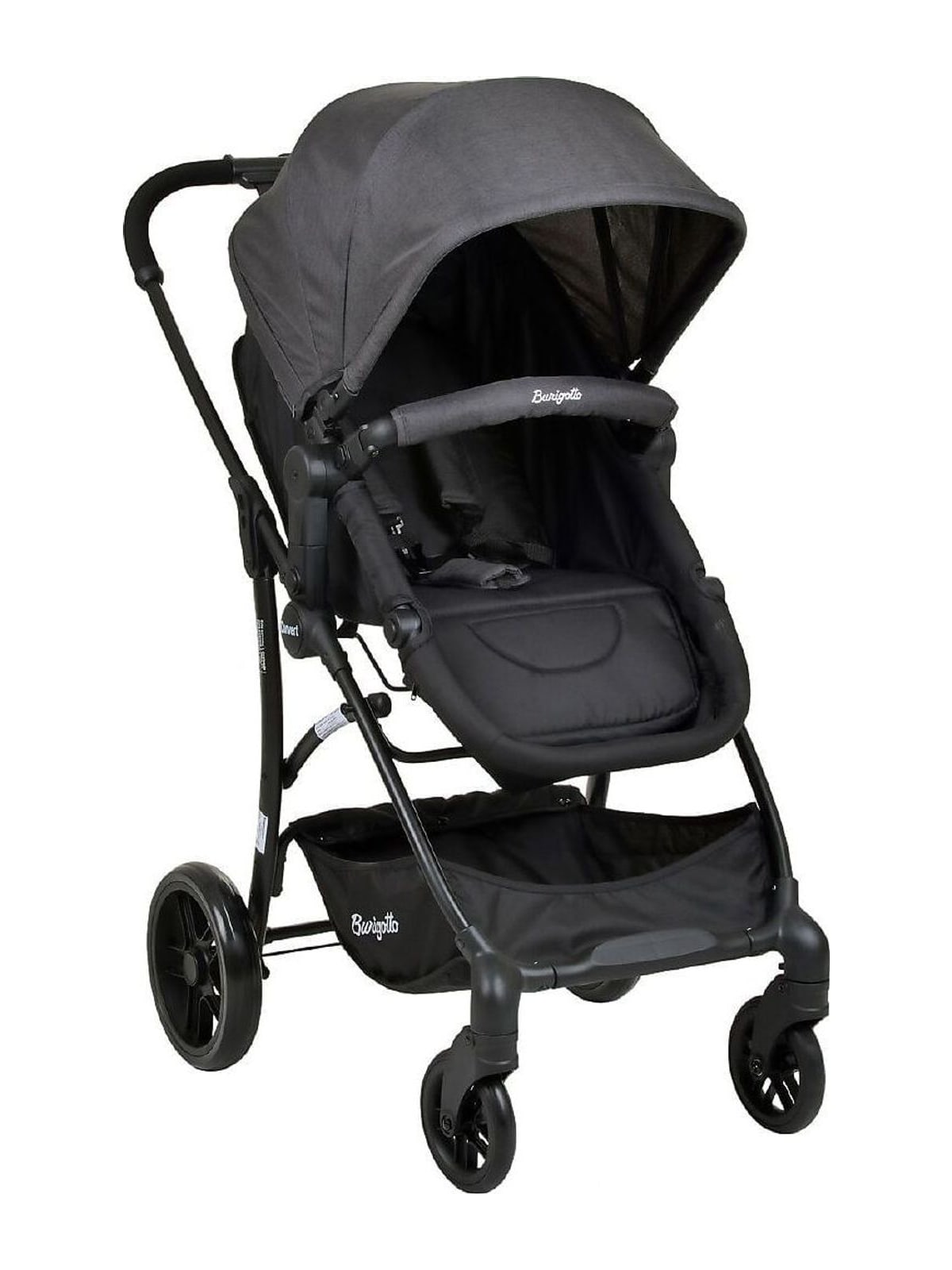 Carrinho de Bebê Burigotto Convert Assento Reversível Dark Grey