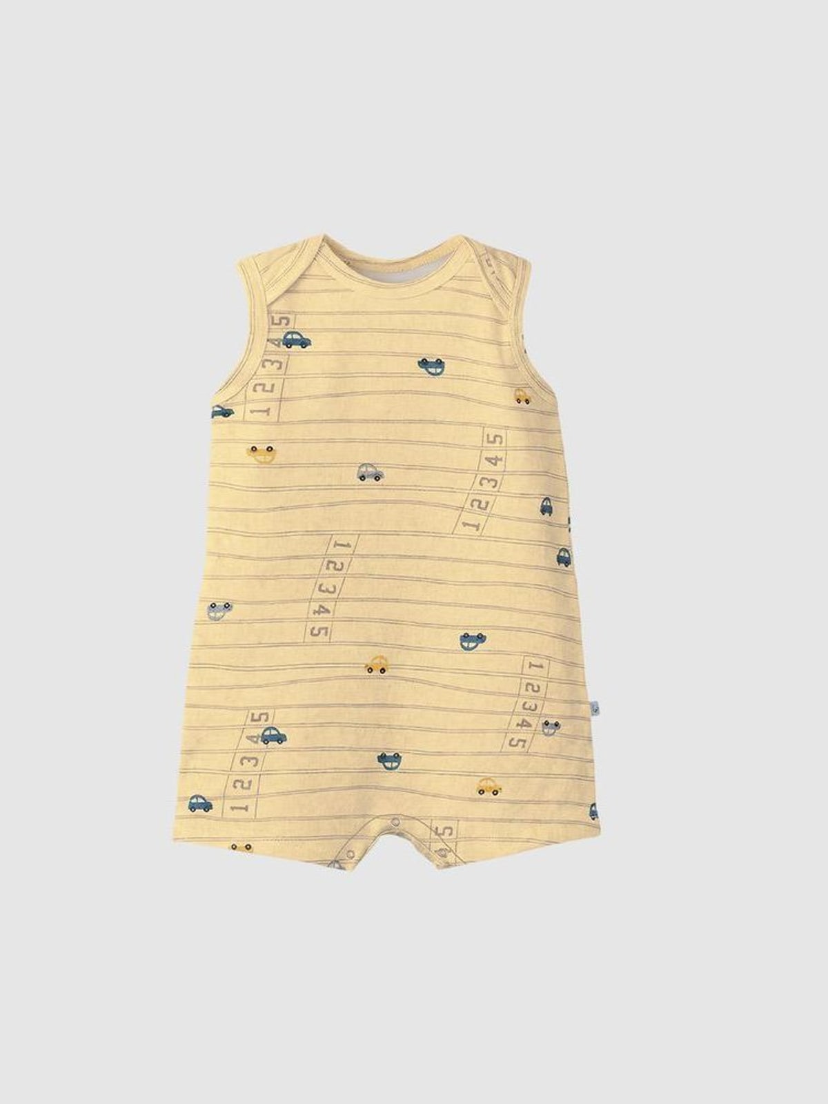 Macaquinho Bebê Menino Modelo Regata Estampado Em Algodão Malwee Kids