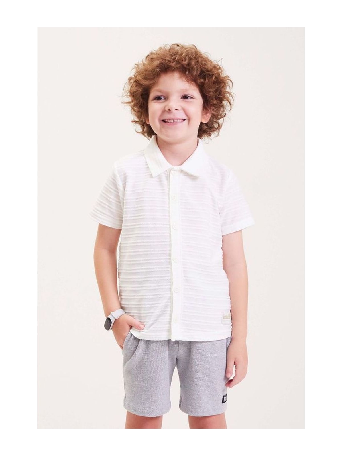 Bermuda Infantil Menino Com Bolsos Colorittá Elian