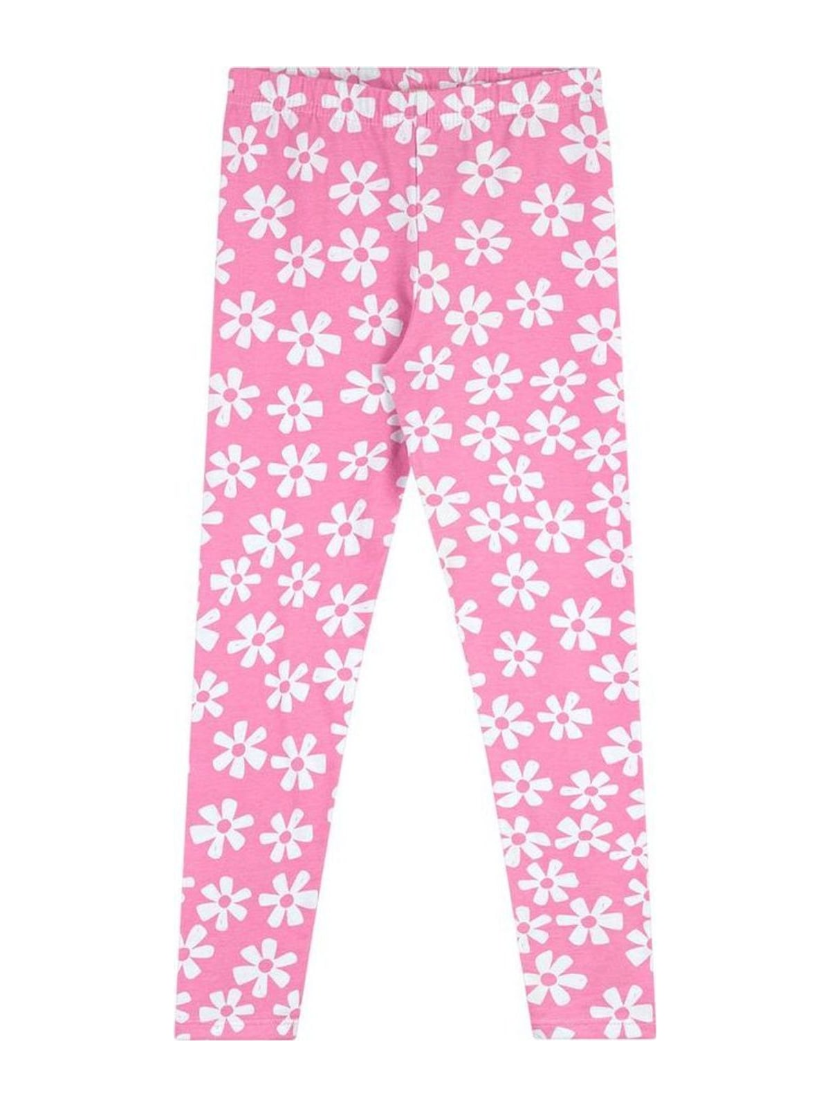 Calça Legging Infantil Menina Cotton Estampa Elian Rosa Claro