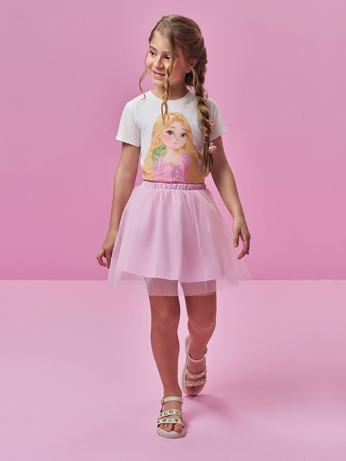 Saia em Tule Kukiê Infantil Menina