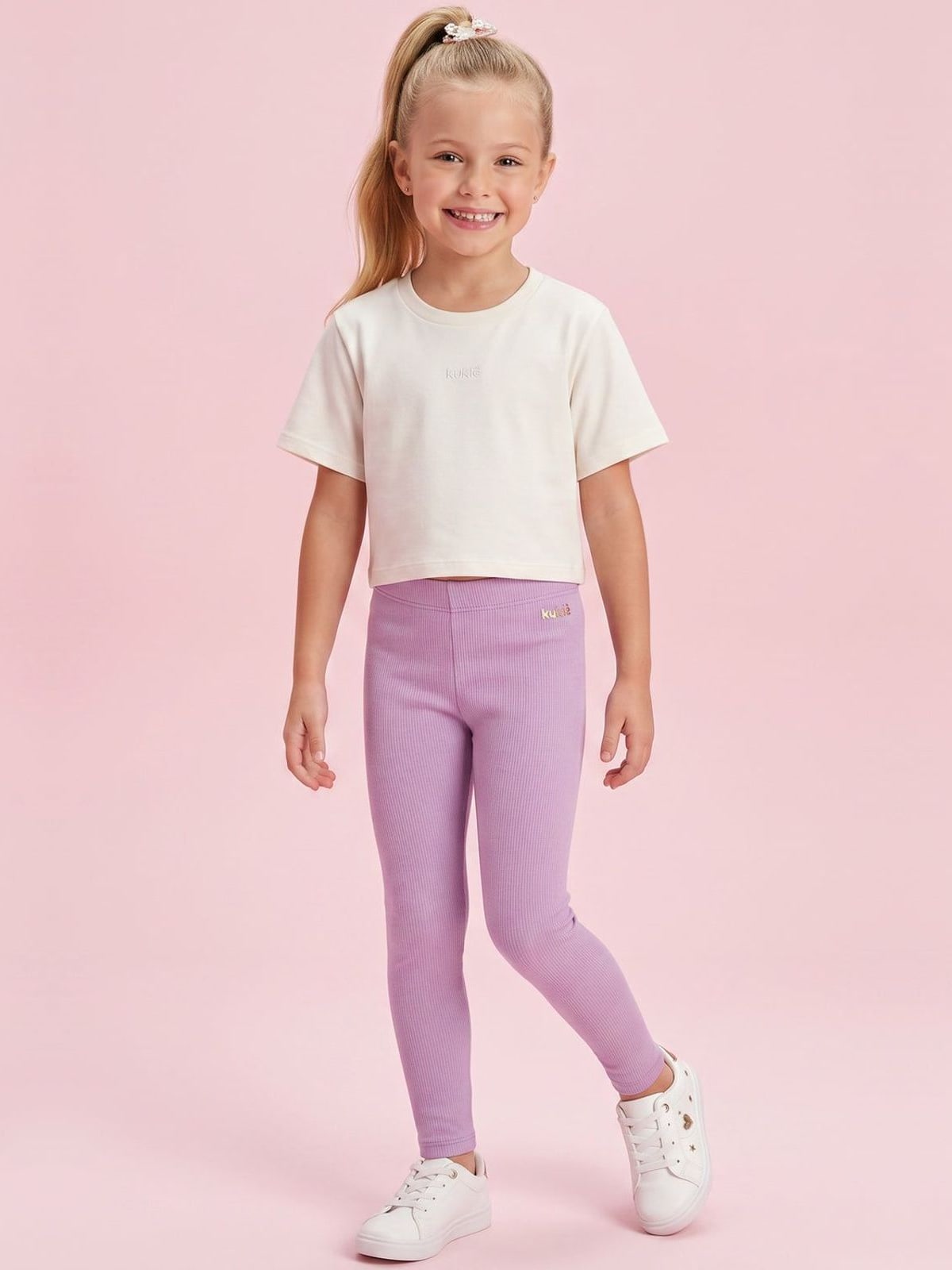 Calça Legging em Canelado Liz Kukiê Infantil Menina